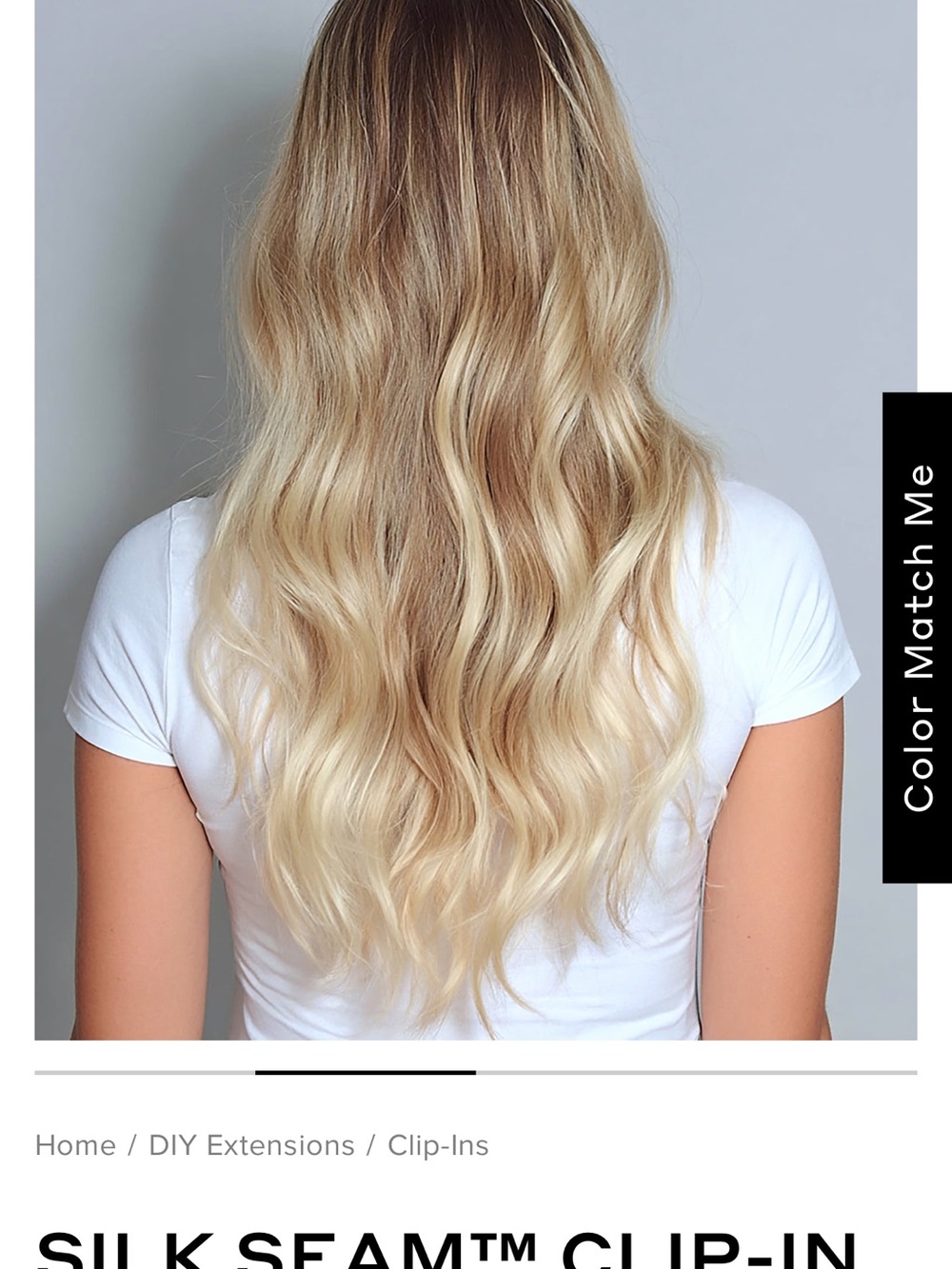 BELLAMI 24 Inch Silk Seam Clip-In Hair Extensions - Pearl Blonde